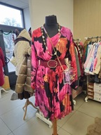 Sukienka kolorowa plisowana Plus Size Italy !!!