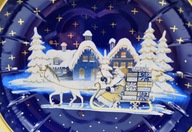 Boże Narodzenie MIKOŁAJ już jedzie PÓŁMISEK 26 cm