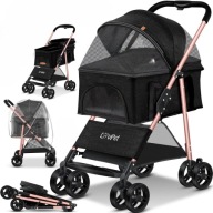 Wózek Lovpet czarny rozm. M/L 125 x 65 x 65 cm m149