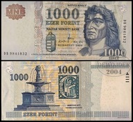 BNA - WĘGRY 1000 Forintów 2009 DB 9841832 # P197a # XF+