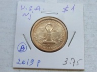 1 dolar 2019, Żarówka, mennica Philadelphia, holder, seria innowacje