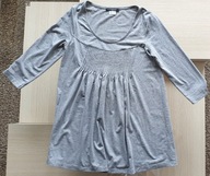 Tunika szara marszczona pod biustem Raspberry 36