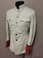 Kurtka Mundurowa Historyczna Białe Sukno Wełna