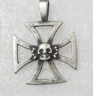 KRZYŻ Maltański czaszka
