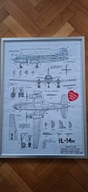 Iljuszyn IŁ-14M PLL "LOT" draft rysunek techniczny