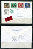 A53728)Berlin 418 - 421 Eil-Brief mit AK-Stempel