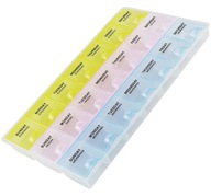 PUDEŁKO KASETKA ORGANIZER NA LEKI TABLETKI DAWKOWANIE 7 DNI