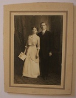 STARE CIEKAWE ZDJĘCIE NA GRUBEJ TEKTURZE