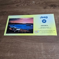 Jeep Grand Cherokee Wrangler Cherokee j.Polski 1994 prospekt folder