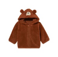 LUPILU bluza z kapturem POLAR polarowa MIŚ Teddy uszka 74/80 NOWA