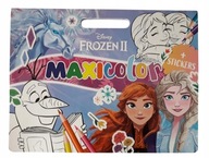 DISNEY. KRAINA LODU. MAXI KOLOROWANKA Z NAKLEJKAMI. TECZKA Z UCHEM