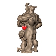 Goblin Naughty Threesome Diorama Pinup RPG Druk 3D NSFW