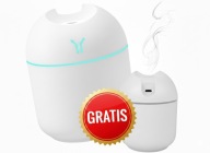 NAWILŻACZ POWIETRZA DYFUZOR ZAPACHOWY AROMATERAPIA USB RGB 250ML + GRATIS