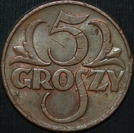 5 groszy 1938 - ładny egzemplarz