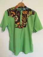 KOSZULA / DAMSKA / Z KRÓTKIM RĘKAWEM / STÓJKĄ