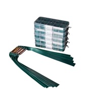 Gumy do procy płaskie z koszyczkiem 0,75mm 10 szt. poręczny organizer