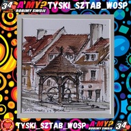 ”Sandomierz Rynek” , tusz lawowany - Barbara Zientara-Chmiel - Imielin