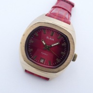 Czerwona_SLAVA_ 21 Jewels_36mm Vintage 80'e