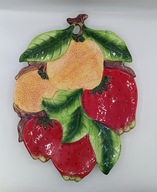 Misa truskawki owoce Bassano Italy piękna Duża 41cm kolekcjonerska użytkowa