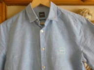 KOSZULA HUGO BOSS-KOSZULA MĘSKA -R-S-M-ŚLICZNA.