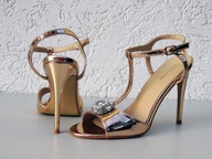 Złote eleganckie sandałki *Danic* rozmiar 40