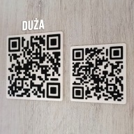 Tabliczka z kodem QR duża – Personalizowana - Druk 3D