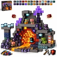 KLOCKI MAGNETYCZNE MINE CRAFT KLOCKI KONSTRUKCYJNE ZABAWKA LOGICZNA 100SZT