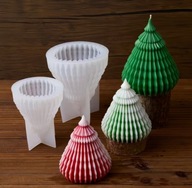 Formy silikonowe do świec choinki Boże Narodzenie / choinka mała i duża