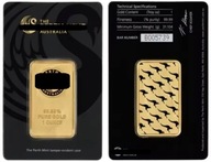 Imitacja złotej sztabki goldbar złota sztabka The Perth Mint 1oz 1 uncja