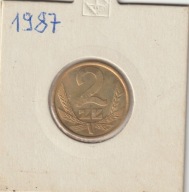 PRL 2 zlote 1987 piekny stan