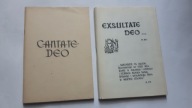 2 x CANTATE DEO + EXSULTATE DEO Maly spiewnik mszalny