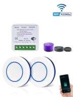 Inteligentny Przełącznik Wi-Fi + RF 433 z DWOMA Pilotami Tuya / Smart Life