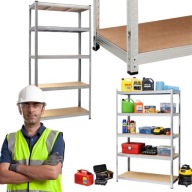 REGAŁ MAGAZYNOWY GARAŻOWY METALOWY LEGGER 200KG NA PÓŁKE SOLIDNY 180x120x40