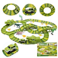 TOR WYŚCIGOWY SAMOCHODOWY PARK DINOZAURÓW MAGIC TRACK 240 EL. TOP PREZENT
