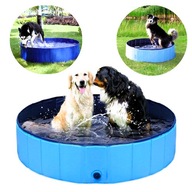 Basen ogrodowy dla psa i zwierząt 160 cm XXXL Składany basen dla dzieci HIT