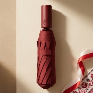 PARASOLKA PARASOL SKŁADANY AUTOMATYCZNY CZERWONY