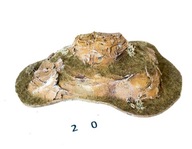 Górka wzgórze 20 gry bitewne stół diorama