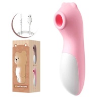 SSĄCO WIBRUJĄCY NIEDŹWIADEK WIBRATOR POWIETRZNY MASAŻER ŁECHTACZKI