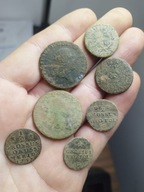 Monety Stanisław August Poniatowski SAP trojak x 2 grosze półgrosze ZESTAW