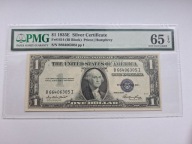 Banknot USA 1 dolar 1935E blok BI PMG 65 EPQ