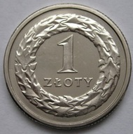 Polska 1 złoty 2010 - z oryginalnego woreczka bankowego NBP - stan 1 -