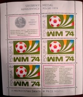 Fi. Bl. 94(49) Srebrny medal reprezentacji Polski na M.S. w piłce nożnej.