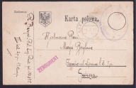 1915 Legiony karta polowa z orzełkiem 2 Pułk Piechoty PP 355 1915