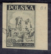 ZAMEK w BĘDZINIE Fi 408 DRUK NA SKLEJONEJ TAŚMIE BŁĄD B1 poz 100