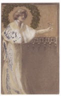 Dziewczyna z kieliszkiem ok.1906r. SECESJA a la Kirchner N098