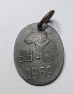 Psi numerek żeton marka Brodnica / Bydgoszcz