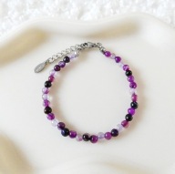 Bransoletka Agat Fioletowy