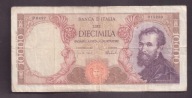Włochy - banknot - 10000 Lira 1962 rok