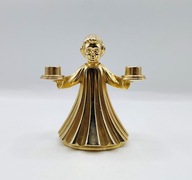 ANIOŁEK odlew z mosiądzu na dwie świece ŚWIECZNIK