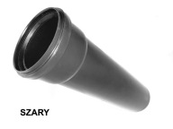 Rura pod czyszczak rynny 110mm szary